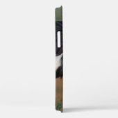 Gris coque iphone de grue couronnée (Verso / Droite)