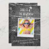 Gris Couleur Pop Sand est le nouveau Carte photo d (Devant / Derrière)