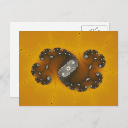 Gris Créature - Carte Postale Fractée (Devant / Derrière)