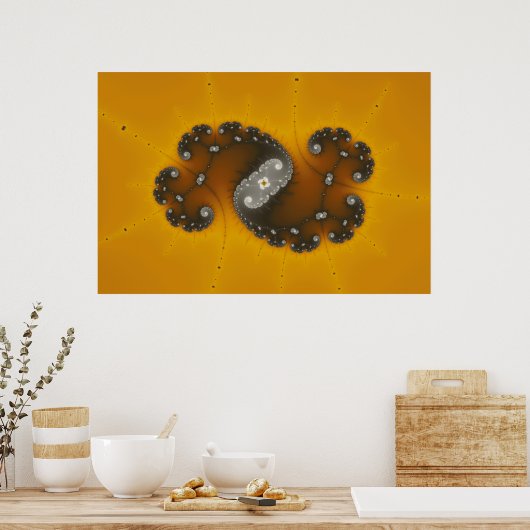 Gris Créature - Poster Fractal (Cuisine)