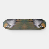 Gris Crowne Crane Bird Skateboard (Horz)