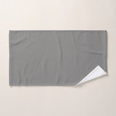 gris cuirassé (couleur unie) (Serviette à main)