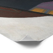 GRIS - dambord en speelkaarten Poster (Hoek)