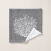 Gris d'argent / Gris (Gant de toilette)