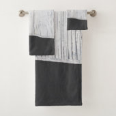 Gris de charbon blanc écaillé industriel moderne (En situation)