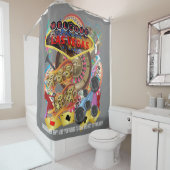 Gris de collection de rideau en douche de Las (En situation)