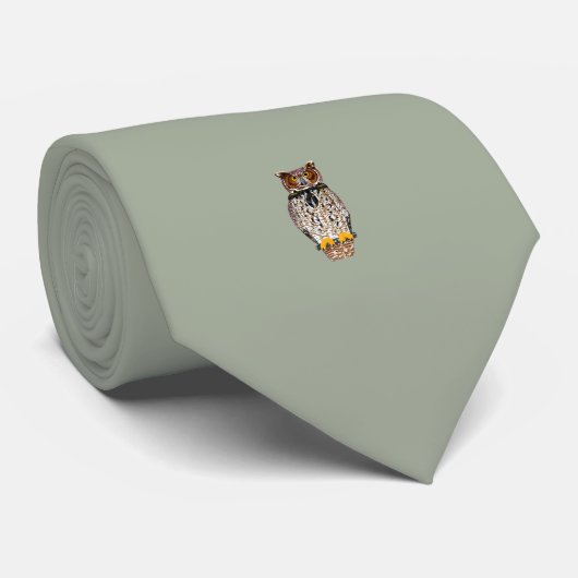 Gris de cravate de hibou (Roulé)