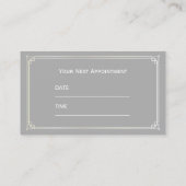 Gris de plaine de carte de rendez-vous de (Dos)