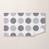 Gris de point de polka (Serviette à main)