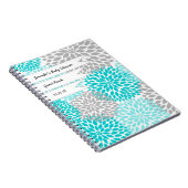 Gris de turquoise de livre d'invité de Fête de la (Côté Droit)
