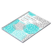 Gris de turquoise de livre d'invité de Fête de la (Côté gauche)