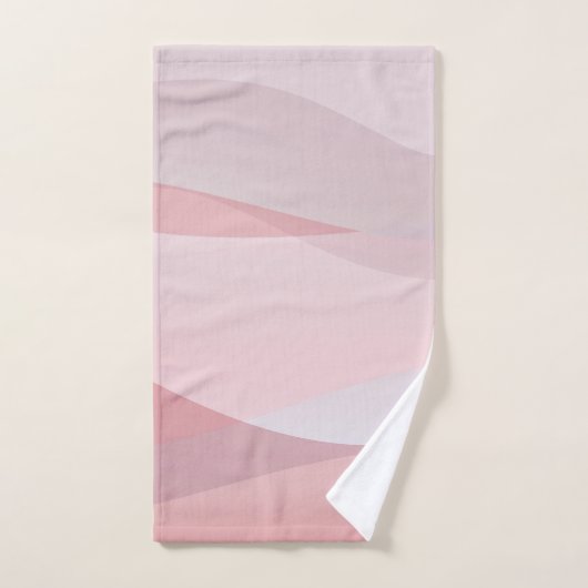 Gris dégradé violet nom abstrait (Serviette à main)