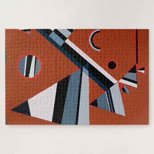 Gris door Kandinsky Abstract schilderen Moderne Ku Legpuzzel (Horizontaal)