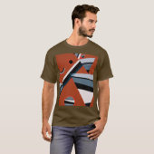 Gris door Kandinsky Abstract schilderen Moderne Ku T-shirt (Voorkant volledig)
