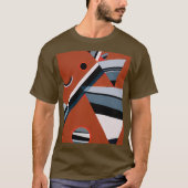 Gris door Kandinsky Abstract schilderen Moderne Ku T-shirt (Voorkant)
