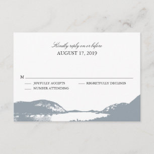 Gris du lac Mountain  RSVP de mariage