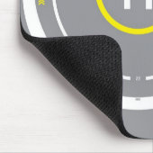 Gris du tapis de souris 3 d'hélipont (Coin)