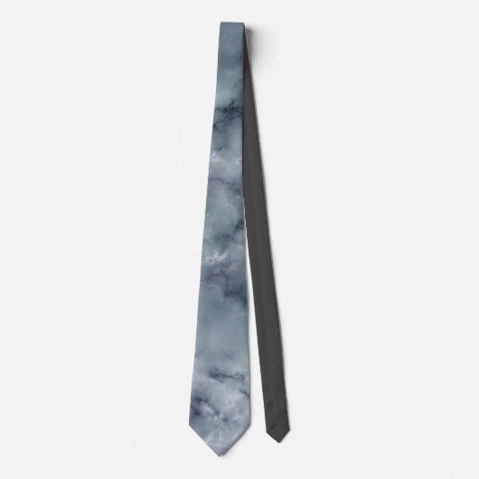 Gris Dusty bleu marbre pierre Cravate de texture (Devant)