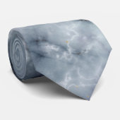Gris Dusty bleu marbre pierre Cravate de texture (Roulé)
