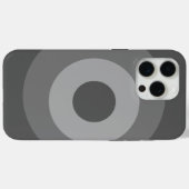 Gris élégant iPhone Apple 15 Pro Max Coque (Verso (horizontal))