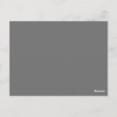 Gris élégant Quatrefoil Numéro de table Carte post (Dos)