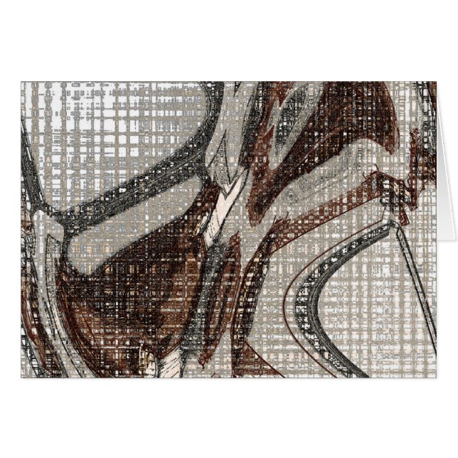 Gris et art Abstrait Brown (Devant horizontal)