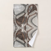 Gris et art Abstrait Brown (Serviette à main)
