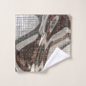 Gris et art Abstrait Brown (Gant de toilette)