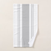 Gris et blanc (Serviette à main)