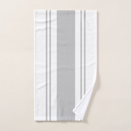 Gris et blanc (Serviette à main)