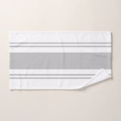 Gris et blanc (Serviette à main)