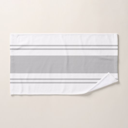 Gris et blanc (Serviette à main)