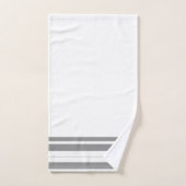 Gris et blanc (Serviette à main)