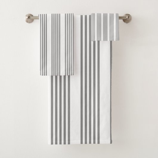 Gris et blanc cinq bandes motif (En situation)