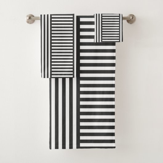 Gris et blanc Géométrique (En situation)