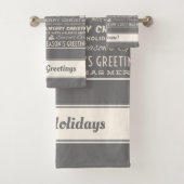 Gris et blanc Joyeux Noël Typographie rétro (En situation)