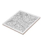 Gris et blanc Motif céramique moderne Carreaux (Côté)