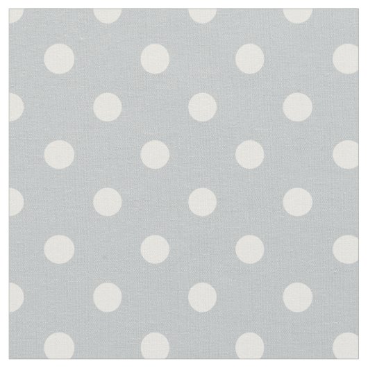 Gris et blanc pointille le tissu de | (Fermer)
