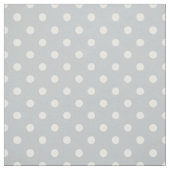Gris et blanc pointille le tissu de | (Échantillon)