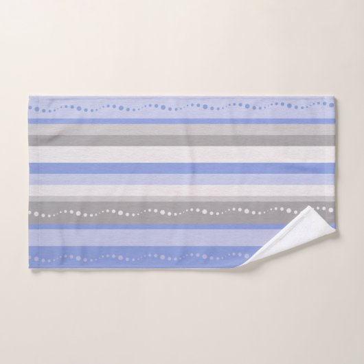 Gris Et Bleu (Serviette à main)