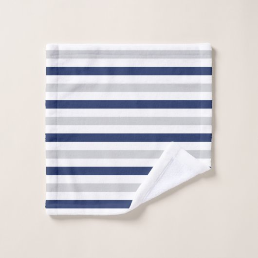 Gris et Bleu modernes (Gant de toilette)