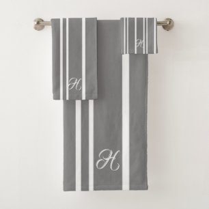 Gris et Gris Gris Motif Monogramme