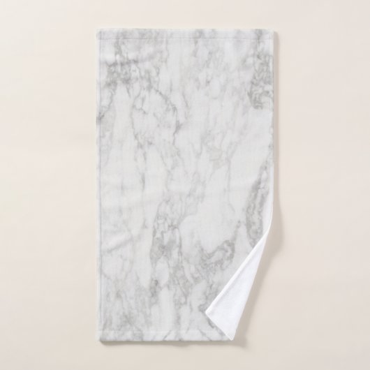 Gris et Marbre blanc modernes (Serviette à main)