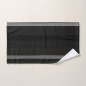 Gris et noir Abstrait (Serviette à main)