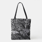 Gris et noir Sac fourre-tout de style Graffiti urb (Dos)