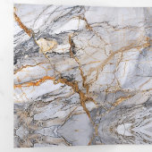 Gris et or Marbre Sweet 16 Party Invitation (Intérieur en premier)