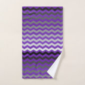 Gris et pourpre (Serviette à main)