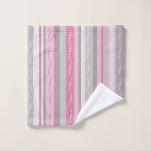 Gris Et Roses (Gant de toilette)