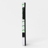 Gris et vert Chevron Monogram iPhone 5 Coque (Dos/Gauche)