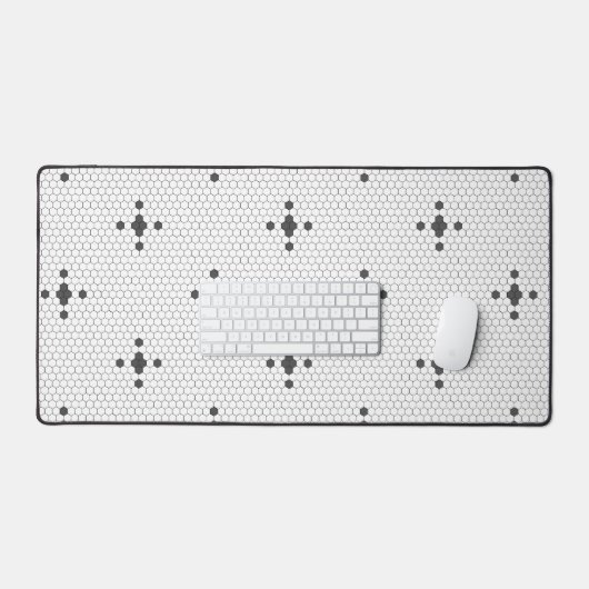 Gris étoile 4 pointes Faux Penny Tile Hexagon Tile (Clavier et souris)